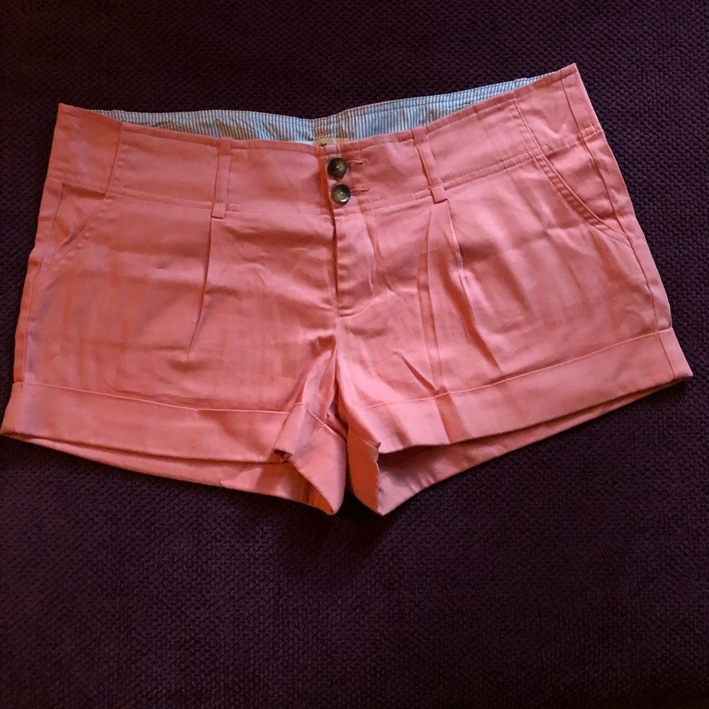 Salmon pink shorts